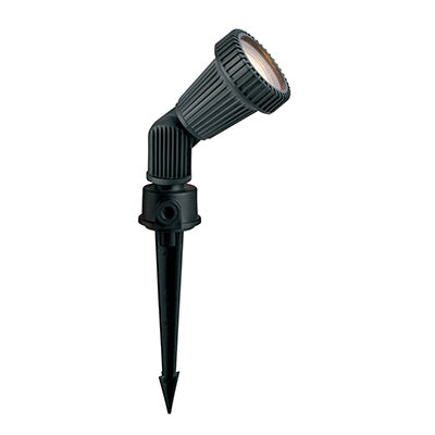Radiant Plastic Garden Spike Light GU10 – Black