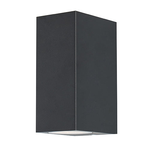 Radiant Bue Square Outdoor Wall Light – Up & Down