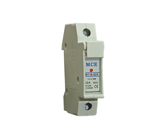 DIN Mount AC Fuse Holder 10x38mm, LED Indication