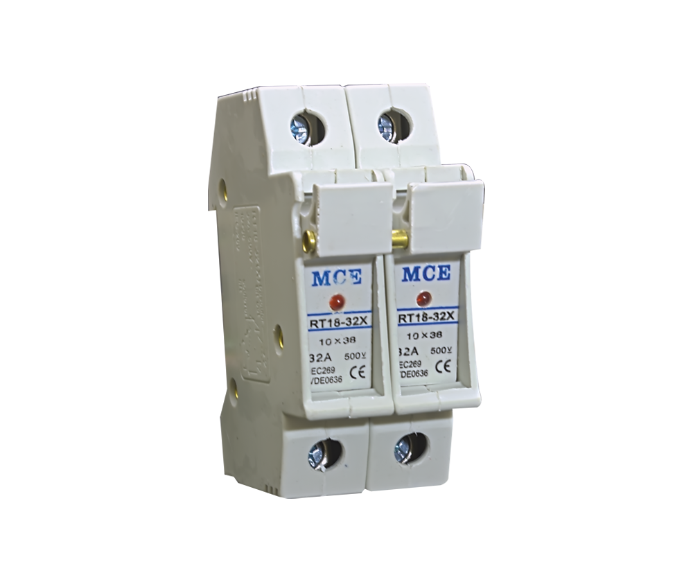 DIN Mount AC Fuse Holder 10x38mm, LED Indication