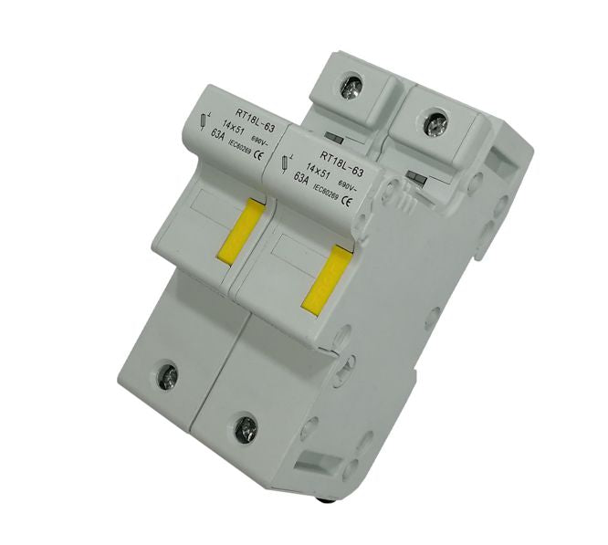 Swan Electric Holder 2P-3P Lock Type for 14x51 Fuse DIN Rail Mount
