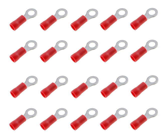 EIE Terminal Pre-Ins Ring Lug Red R=5.3mm - Single Piece