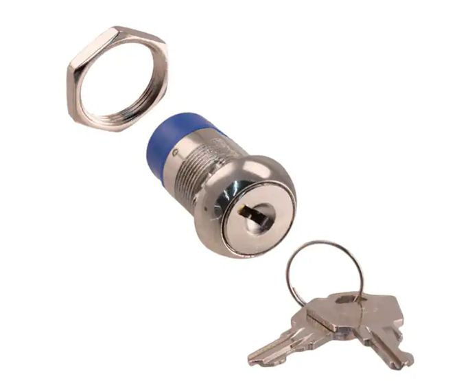 MEC Switch Keylock Large SPDT 2POS 4A 28VDC 1KEY Pull NO=A126 3-PIN