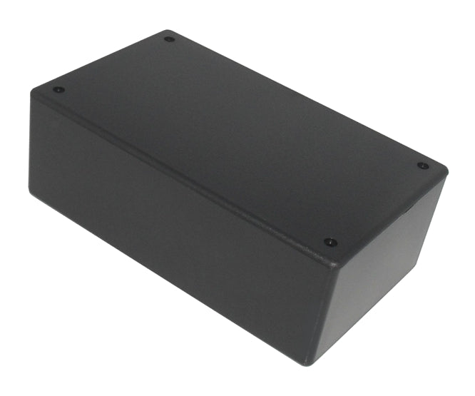 EIE Plastic Box Black Ribless ABS 130x69x44