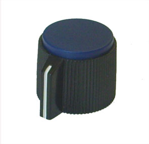 EIE 19.5mm Knob White Pointer for 6.3mm Shaft