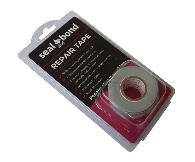 Seal and Bond Self Fusing Repair Tape Grey 25x0.5x3m