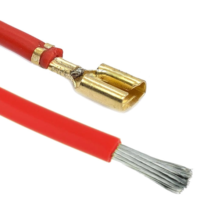 EIE Wire M/S CSA=2.5 OD=3.3 Push-on Terminal End L=500mm