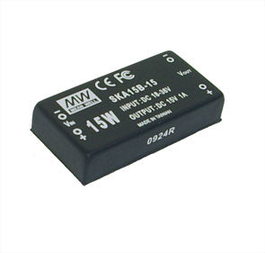 Mean Well PCB Mount DC-DC Converter SKA15A 15W