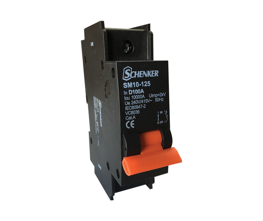 Schenker | MCB, 80-125A, 10kA D Curve, 1-4 Pole
