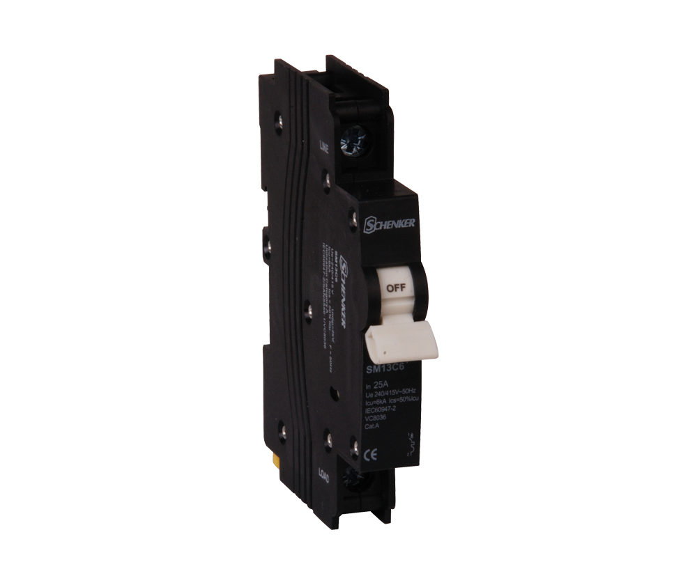 Schenker | 13mm MCB, 6kA C Curve, 1-3 Pole