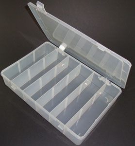 Mecaon ABS Enclosure Clear 18-COMPARTMENT Lr