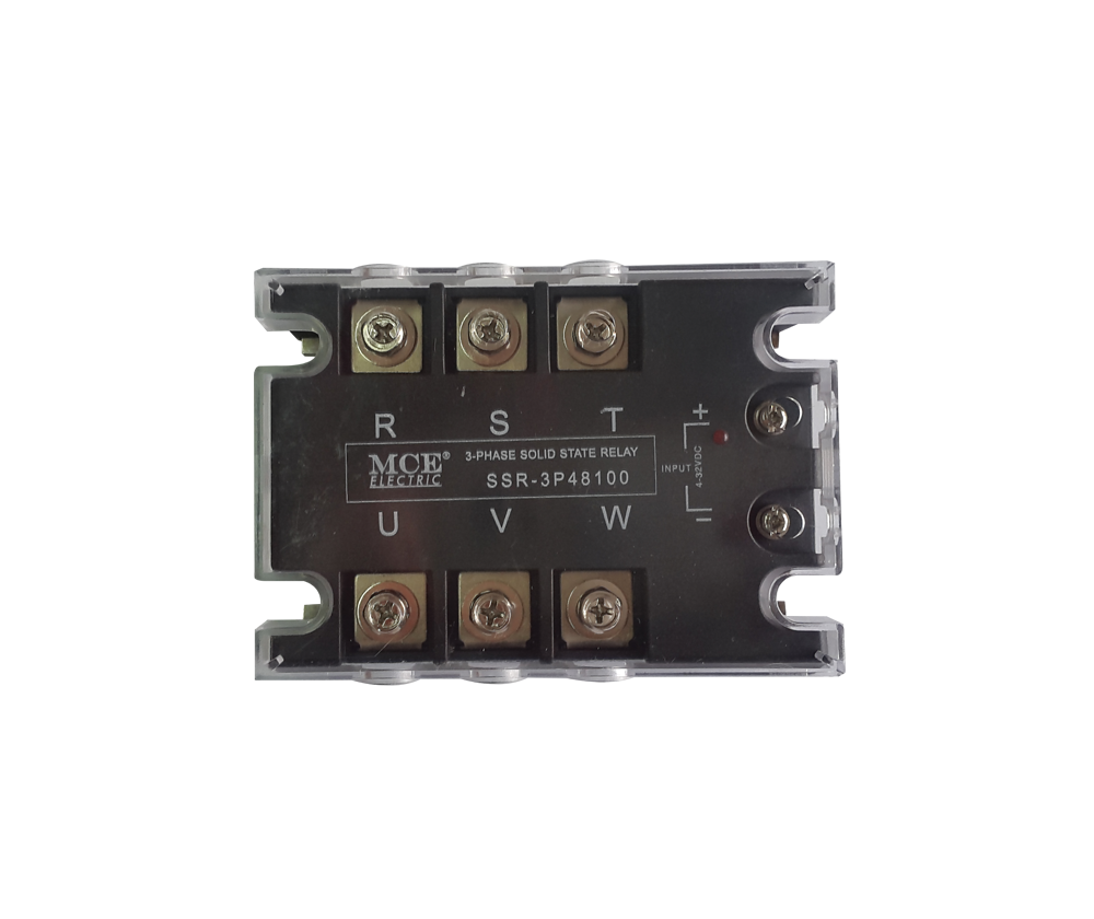 Three Pole Solid State Relay with Indication, 480VAC / 4-32VDC