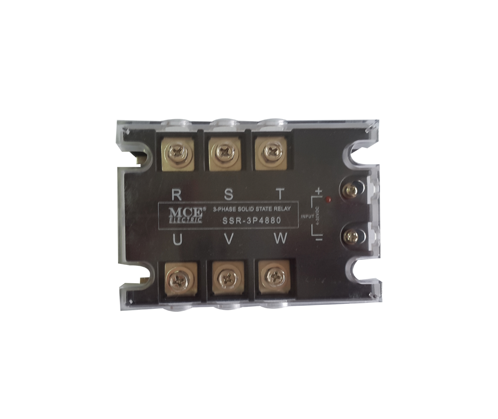 Three Pole Solid State Relay with Indication, 480VAC / 4-32VDC