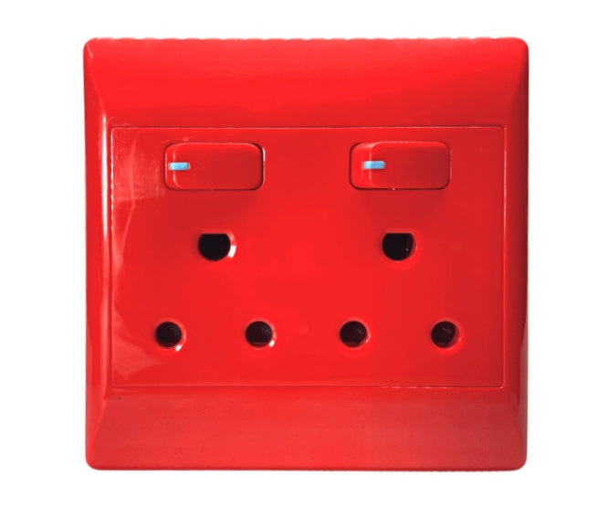 S-TEC Dedicated 16A Double Socket Outlet 4x4 Flush Mount