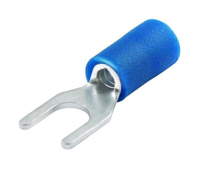 Guosai Pre-Insulated Fork Terminal Blue, 3.2mm-3.7mm