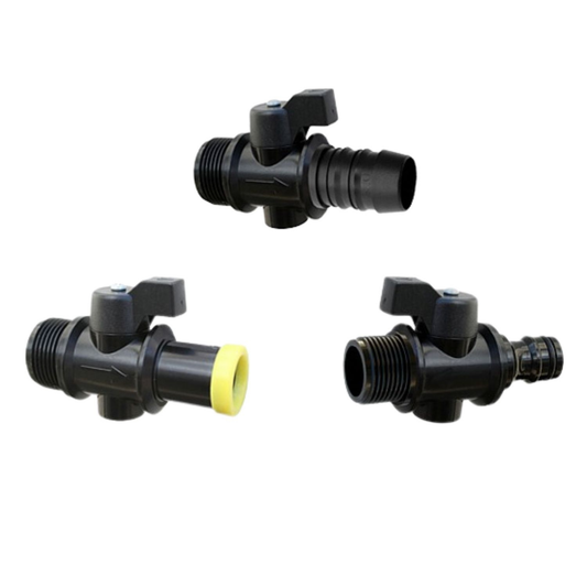 Microjet Shut-Off Valves – Inline Manual Valves for Drip and Micro Irrigation, 12mm to 20mm