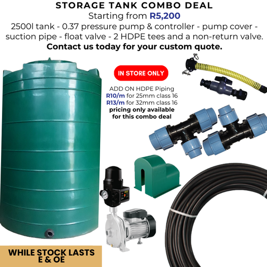 Storage Tank Combo Deal - in store collection only
