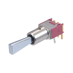 C&K Mini Toggle Switch SPDT Right-Angle (on)-Off-(on)