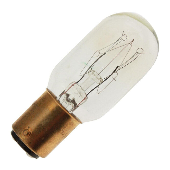 EIE Double Contact Bayonet BA15D Lamp T20x54 120V 15W
