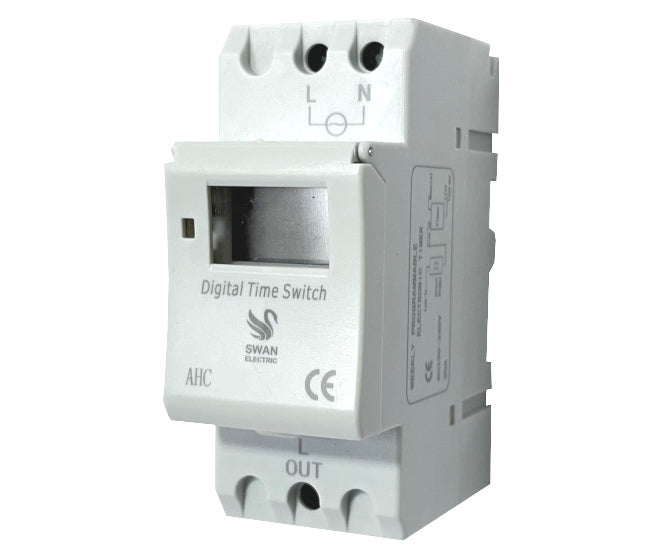 Swan Electric 220VAC Digital Weekly Programmable Timer 3T 30A