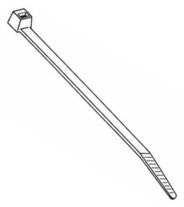 EIE Cable Ties Clear Plastic 305x4.7mm 100/BAG