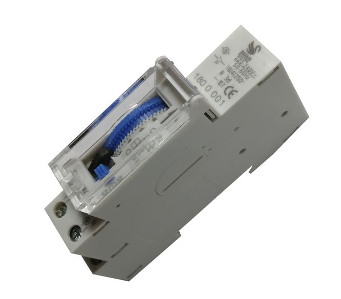 Swan Electric 220VAC Timer Electro-Mech 24hr 16A, 96X15MIN Segments