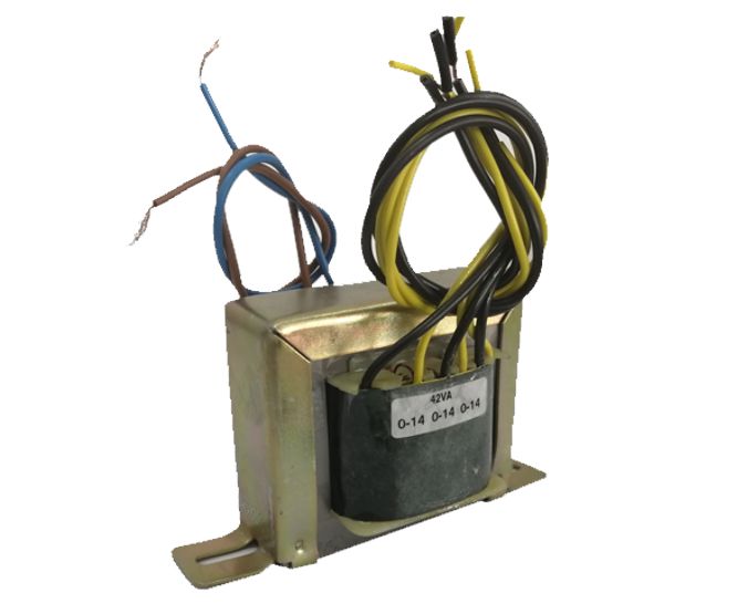 EIE Transformer P=220 S=3x14V 1A 42VA Ch-Mount Open End