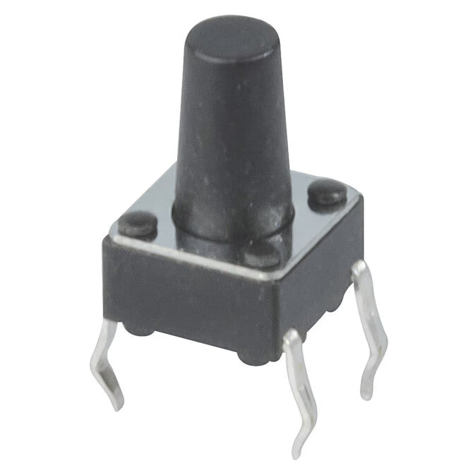 EIE PCB Tactile Switch Dil 6x6mm Body Plunger H=10mm OD=3mm