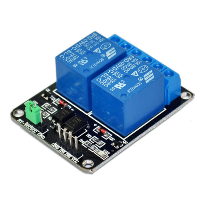 Keyestudio 2-CH Relay 5V Coil, Module Board (Active-Low)
