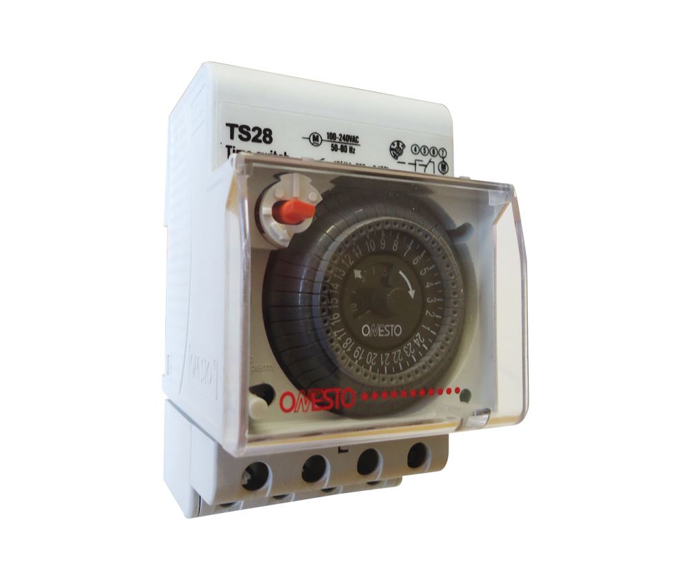 24 Hour Analog Time Switch, DIN Mount