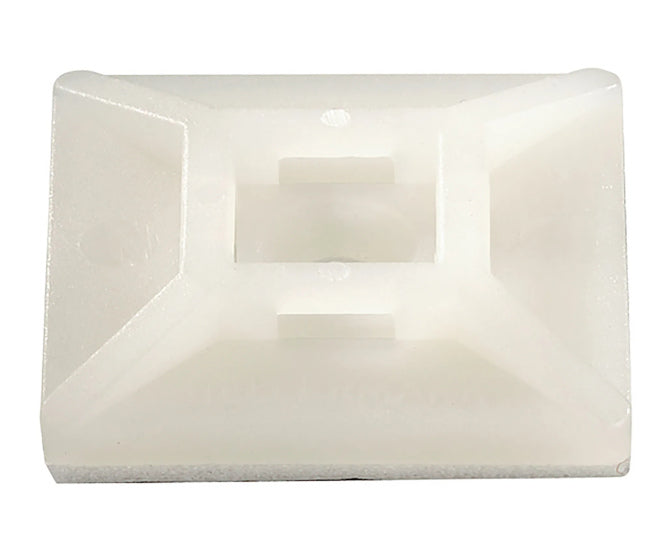 EIE Cable Tie Support Adhesive 33x25 White