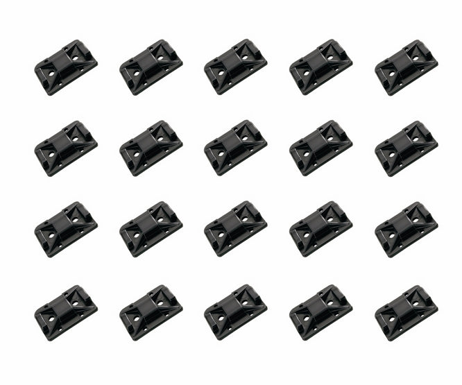 EIE Self Adhesive Blk Cable Support 30x30X 4.4mm