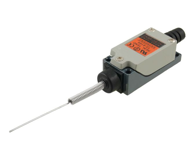 Swan Electric Limit Switch DPST NO+NC 5A 250VAC with Cat Whisker Lever 56x21
