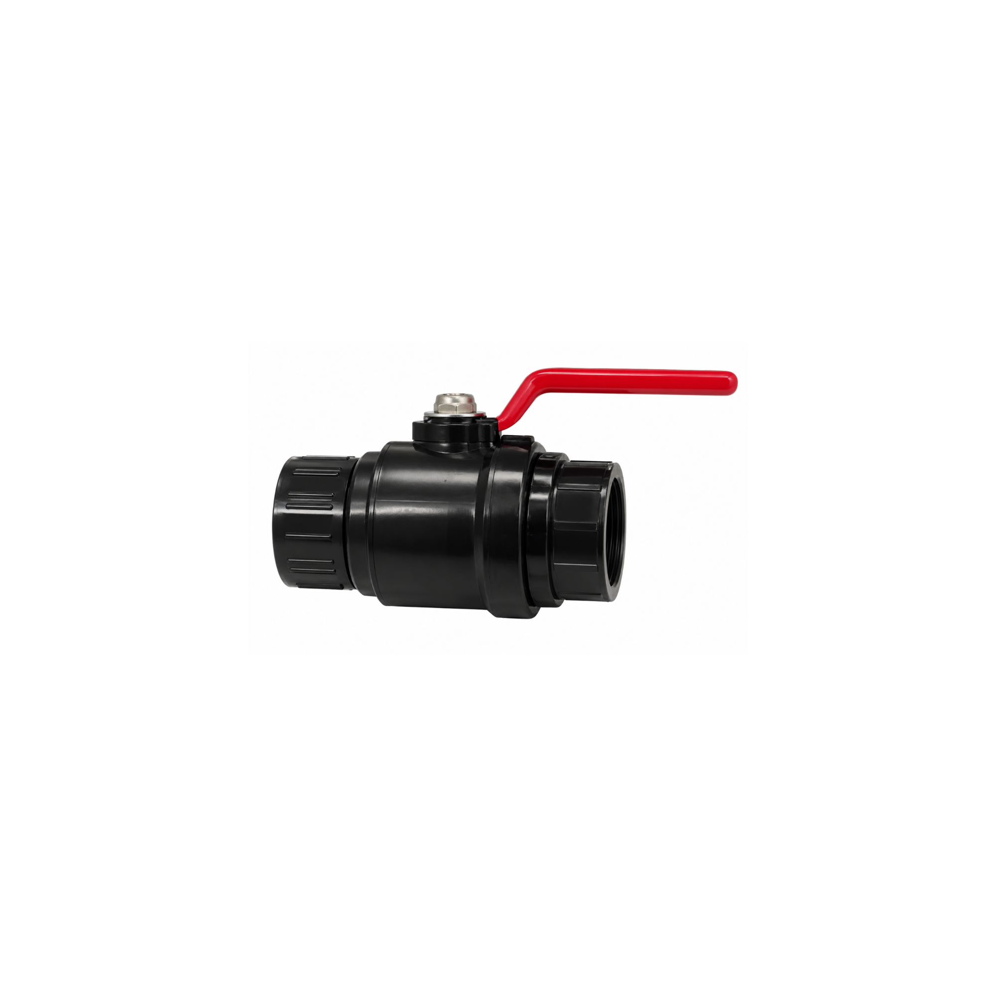 Two-Piece PVC Ball Valve Threaded Socket | Zisabo