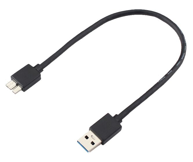 EIE 1m USB3.0 Lead Type-a Plug - Micro-B Plug Black
