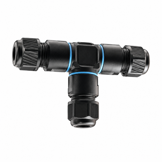 MCE WCC-M20T-3PQC 3-pin IP68 waterproof T-type quick cable connector