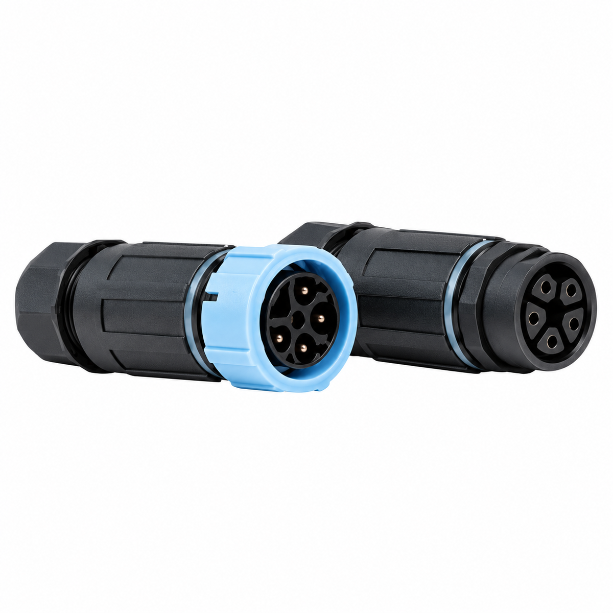 MCE WCC-MFM25-4PQC 4-pin IP68 waterproof male and female quick cable connector