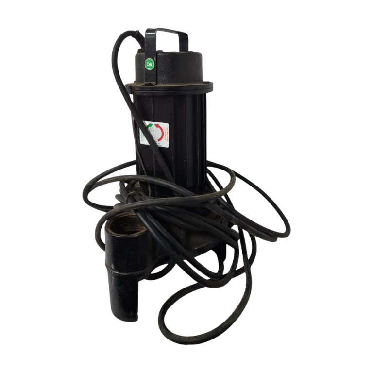 Black Wasa submersible pump with coiled cable