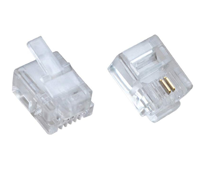 EIE Modular Plug RJ10 6 Way 2-PINS 6P2C