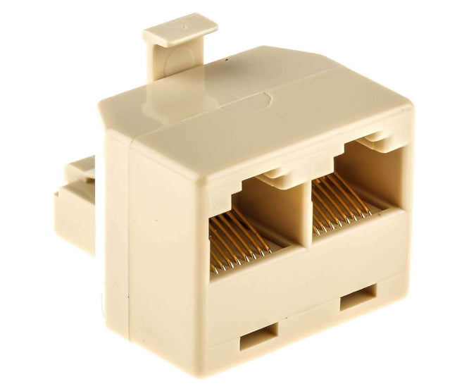EIE Adapter RJ12 Plug - 2XRJ12 Socket