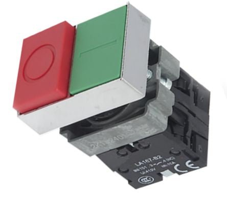 Swan Electric Push Button Sqr Type N/O+N/C+Contact Block