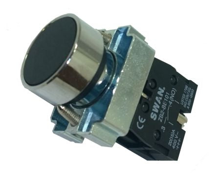Swan Electric 22mm Push Button Flush 220VAC NO