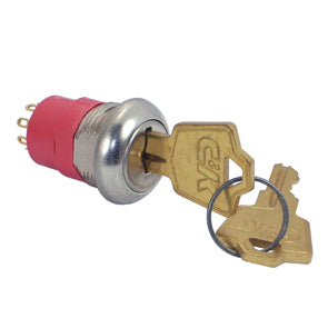 C&K Switch Keylock Lrg DP 3POS