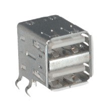 EIE USB Socket Dual Right-Angle PCB Type-a 1A 3A