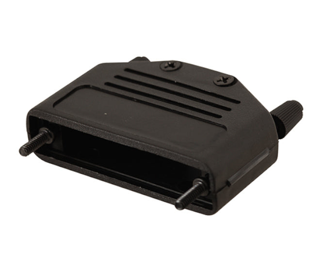 EIE Black Plastic Cover for 25W D-Sub Connector - Thumb Screws