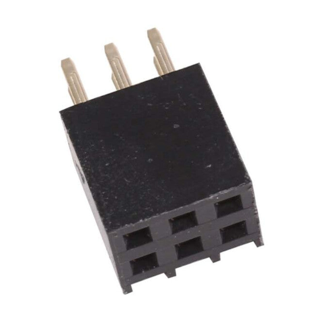 EIE Socket Dil 0.1x0.1 PCB 6W P=2.54mm