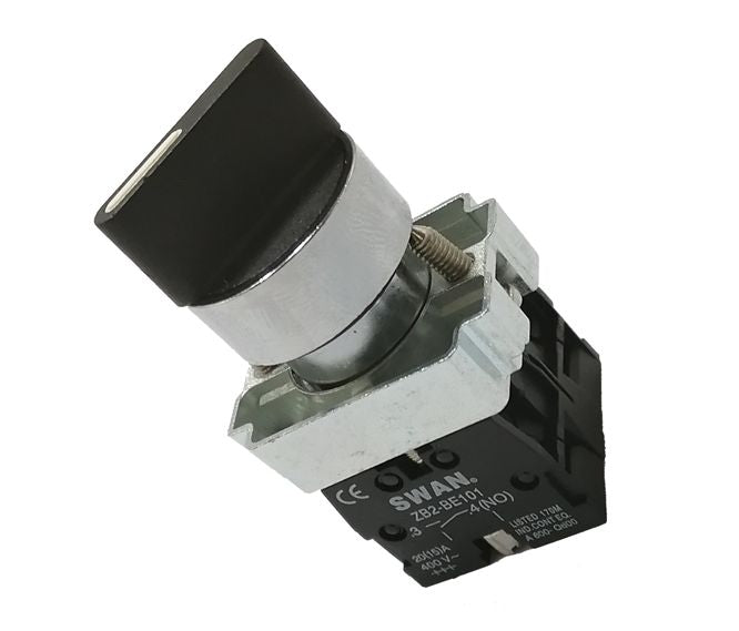 Swan Electric Rotary Selector Switch 2Pos On/Off(Alternate), Stay NO+NC