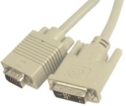 EIE Lead Dvi-a Analog Vga 12+5 to DB15P Vga 2m