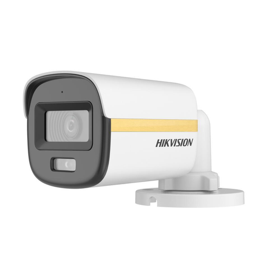Hikvision HD-TVI ColorVu bullet camera for 24/7 color surveillance and home security solutions.