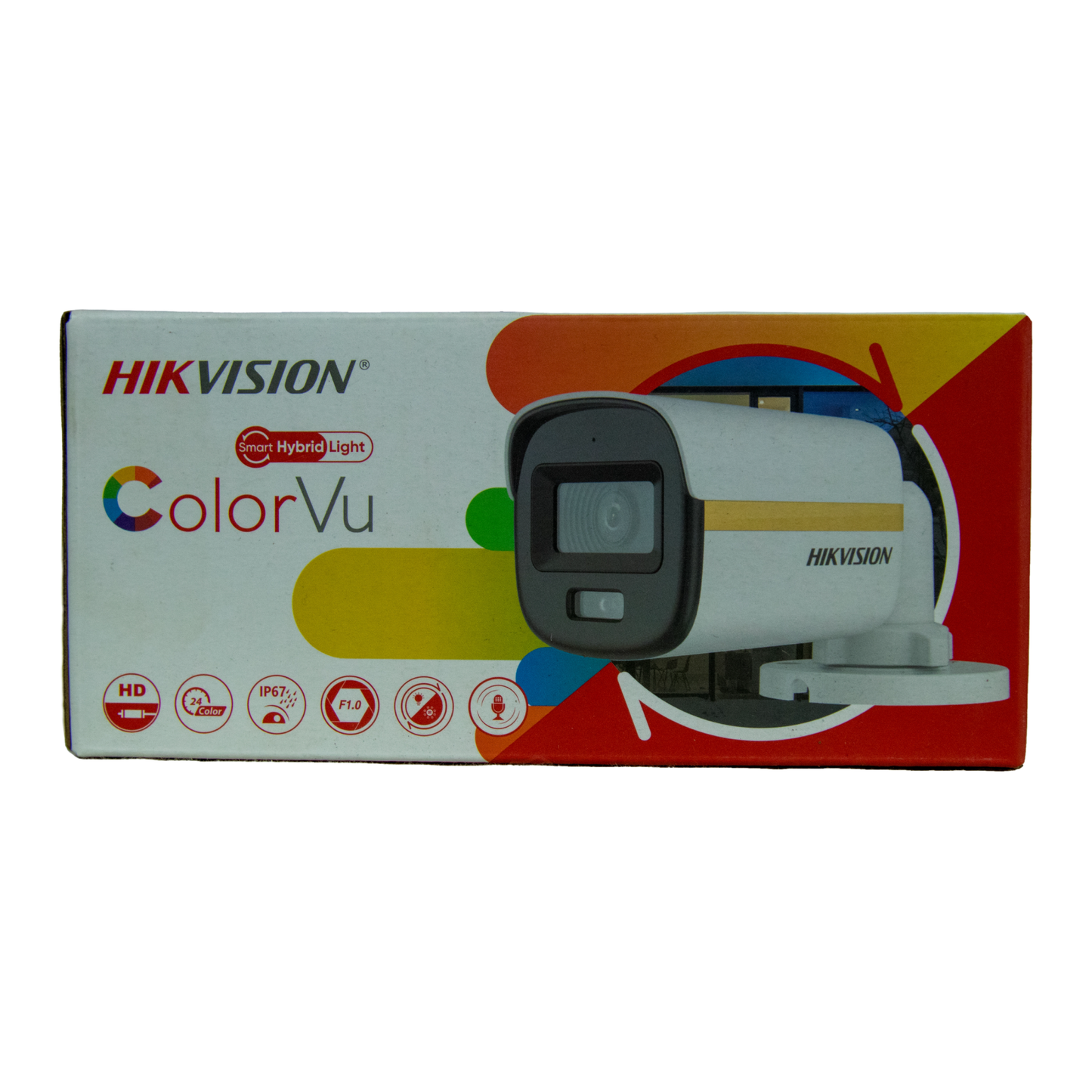 Hikvision HD-TVI ColorVu bullet camera for 24/7 color surveillance and home security solutions.